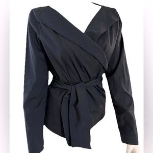 Escada women’s long sleeve wrap Blouse